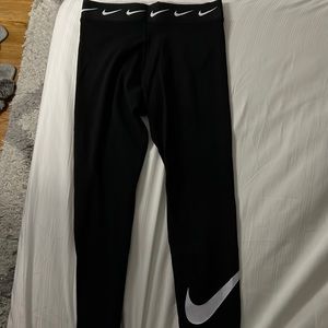 nike womens leggings black size L